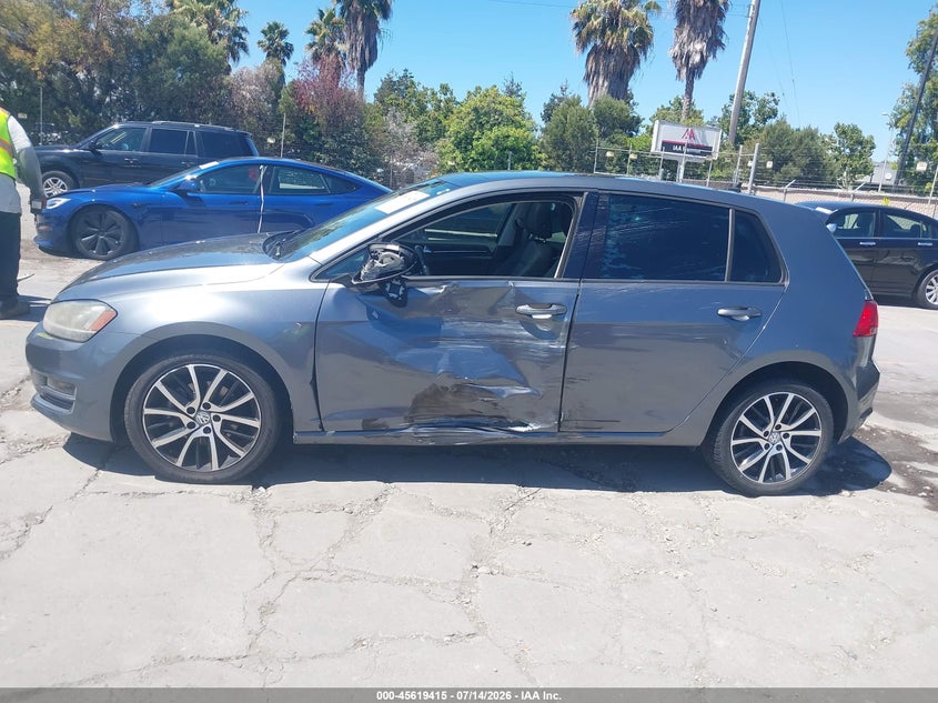 2015 Volkswagen Golf Tsi Sel 4-Door VIN: 3VW217AU1FM005808 Lot: 45619415
