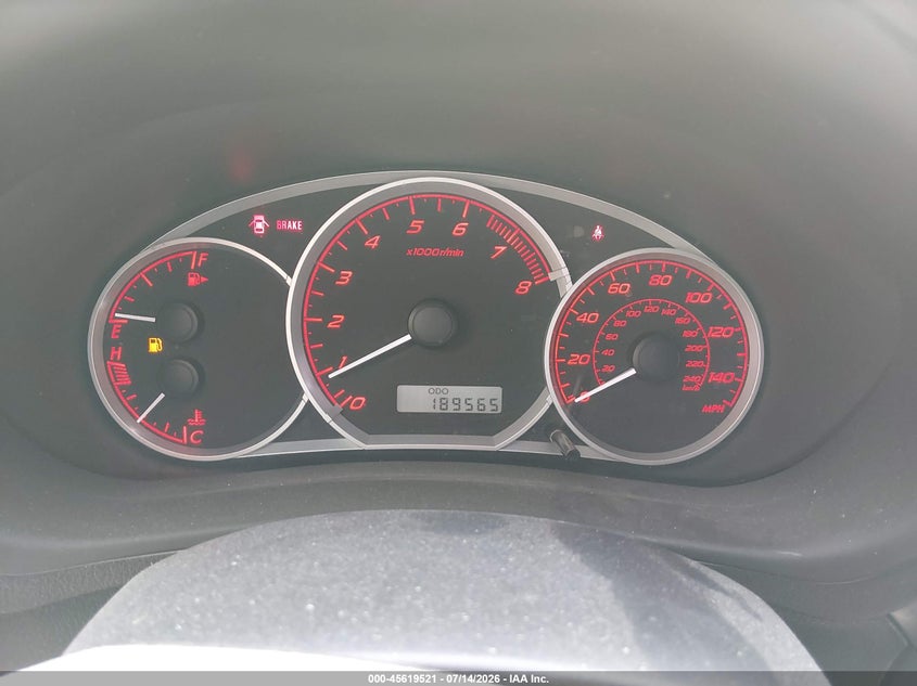 2010 Subaru Impreza Wrx VIN: JF1GH7G6XAG807828 Lot: 45619521