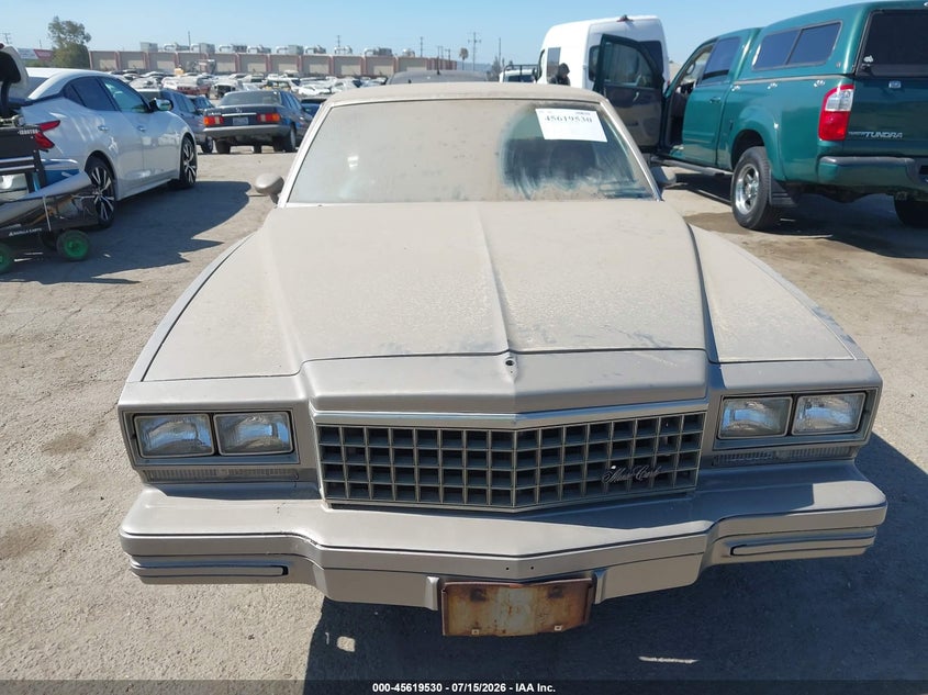 1980 Chevrolet Monte Carlo VIN: 1Z37AAR414726 Lot: 45619530