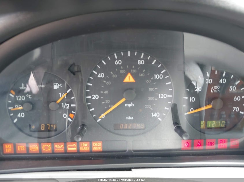 2000 Mercedes-Benz Ml 320 VIN: 4JGAB54E0YA147373 Lot: 45619587