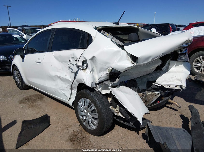 Vin: knadm4a35h6035497, lot: 46118038, kia rio lx 20173
