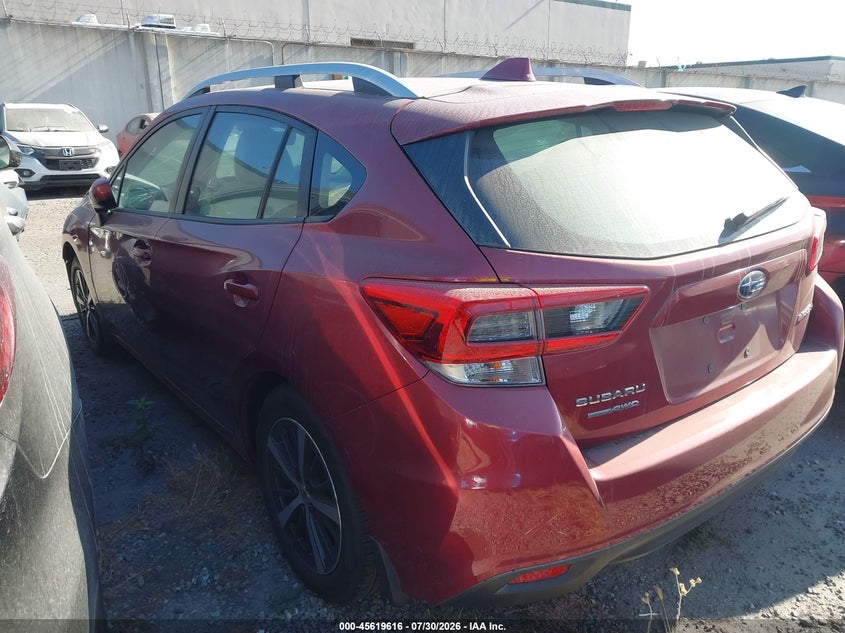 Vin: 4s3gtad62p3704025, lot: 46118066, subaru impreza premium 5-door 20233