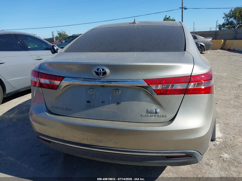 2013 Toyota Avalon Hybrid Limited VIN: 4T1BD1EB1DU007773 Lot: 45619632