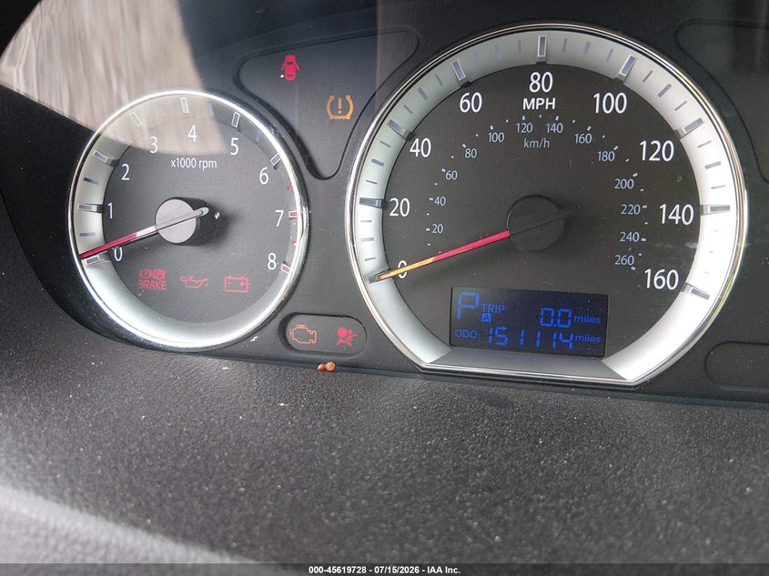HYUNDAI SONATA 2009 VIN 5NPET46C89H454177