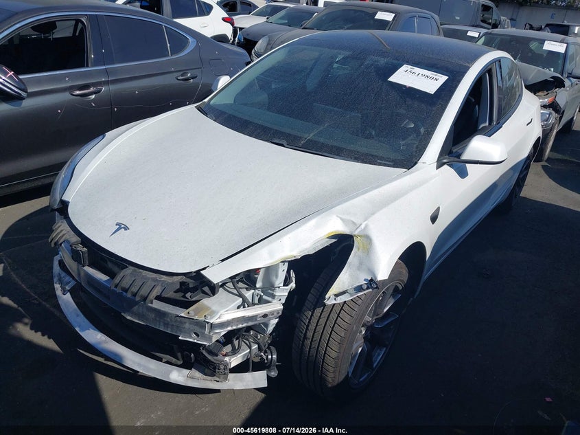 2021 Tesla Model 3, Left Front, IAAI, VIN 5YJ3E1EA9MF929701 — photo 2