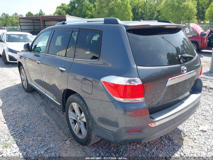 Vin: 5tdyk3eh7cs065989, lot: 46118313, toyota highlander limited v6 20123