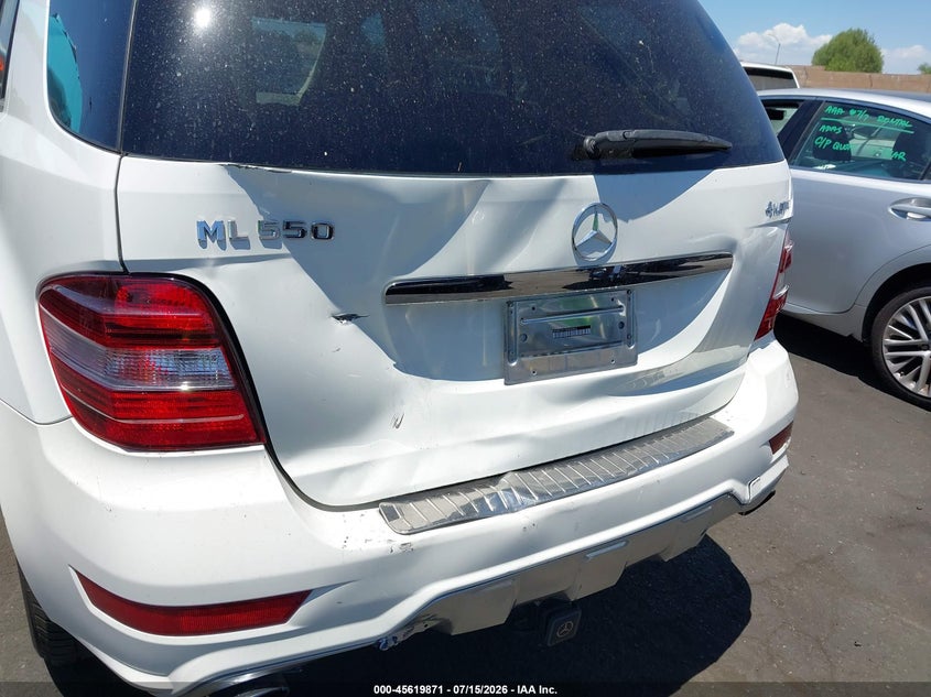 2009 Mercedes-Benz Ml 550 4Matic VIN: 4JGBB72E19A454863 Lot: 45619871