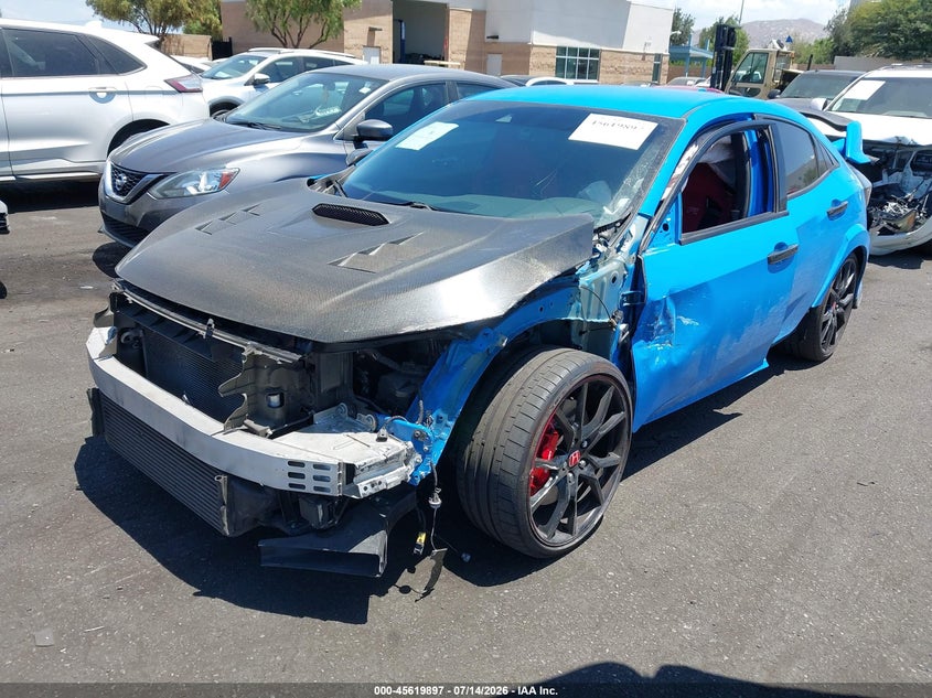 Vin: shhfk8g73mu202696, lot: 46118347, honda civic type r touring 20212