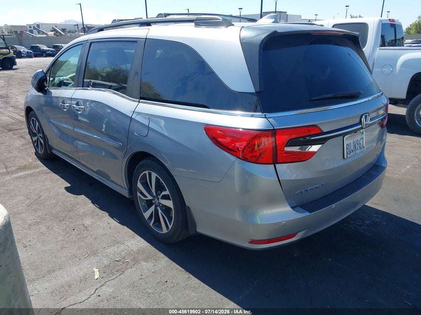 Vin: 5fnrl6h89mb000243, lot: 46118352, honda odyssey touring 20213