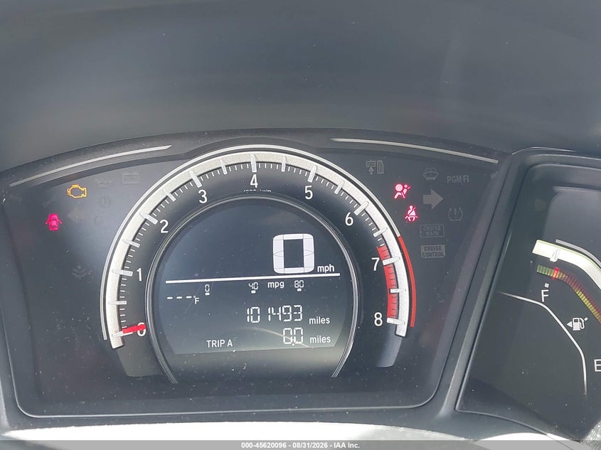 2017 HONDA CIVIC SEDAN 2.0L I-4 DOHC, VVT, 158HP