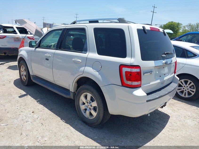 Vin: 1fmcu0eg8bkc62794, lot: 46118586, ford escape limited 20113