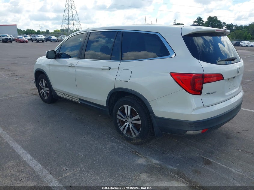 Vin: 5fnyf5h51gb026665, lot: 46118951, honda pilot ex-l 20163