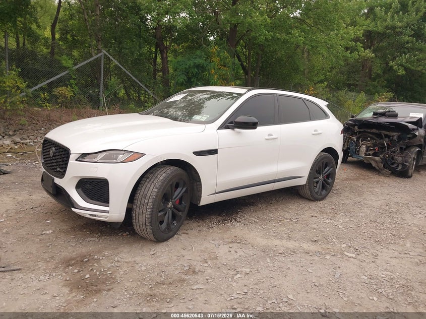 Vin: sadct2fu1sa746145, lot: 46119009, jaguar f-pace r-dynamic s p400 awd automatic 20252