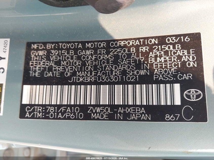 TOYOTA PRIUS - zdjęcie 9