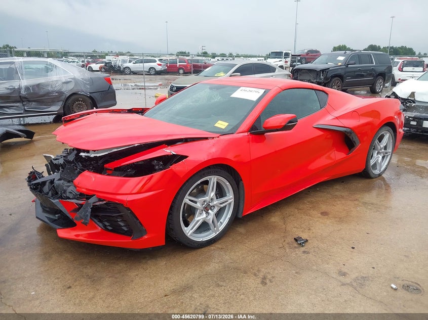 Vin: 1g1y72d43l5118602, lot: 46119265, chevrolet corvette stingray rwd  2lt 20202