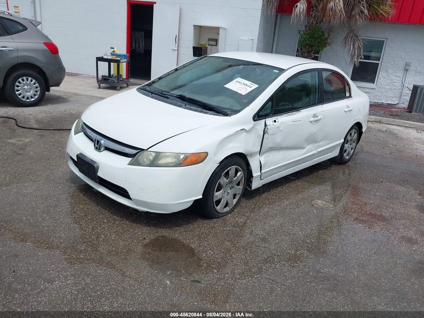 2007 Honda Civic, Left Side, IAAI, VIN 1HGFA16517L081391 — photo 2