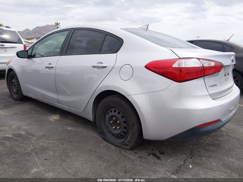 Vin: knafk4a63g5555243, lot: 46119422, kia forte lx 20163