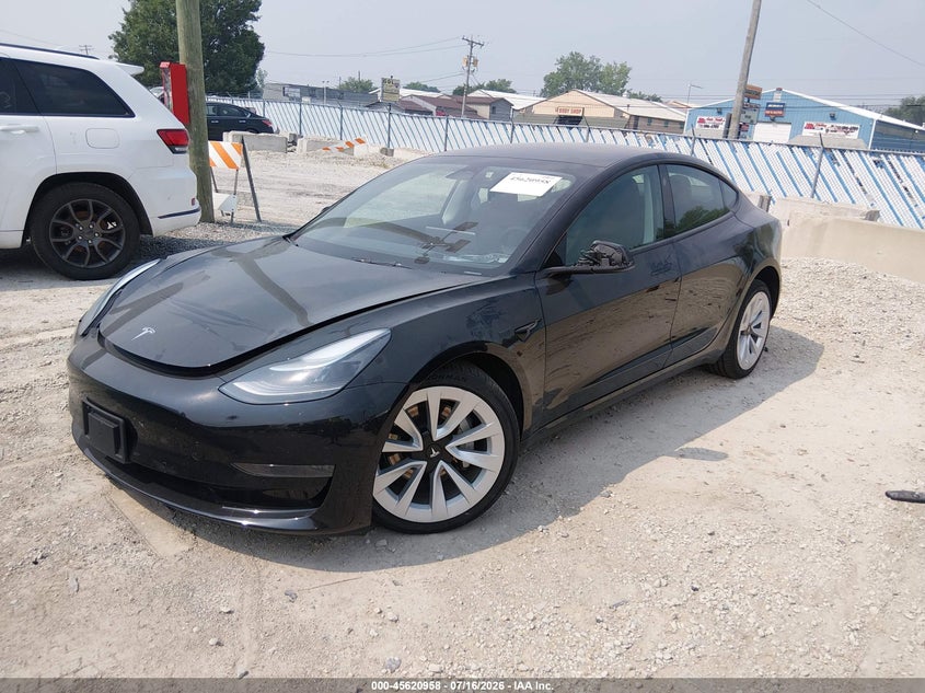 2022 TESLA MODEL 3 auction photo 2