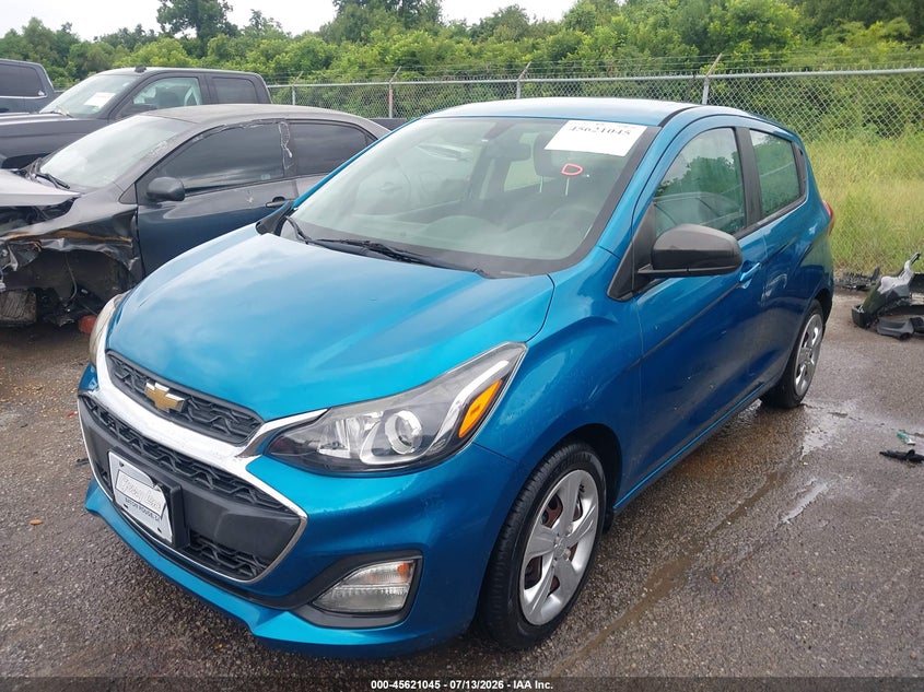 2019 Chevrolet Spark, Затопление, IAAI, VIN KL8CB6SA3KC704445 — фото 2