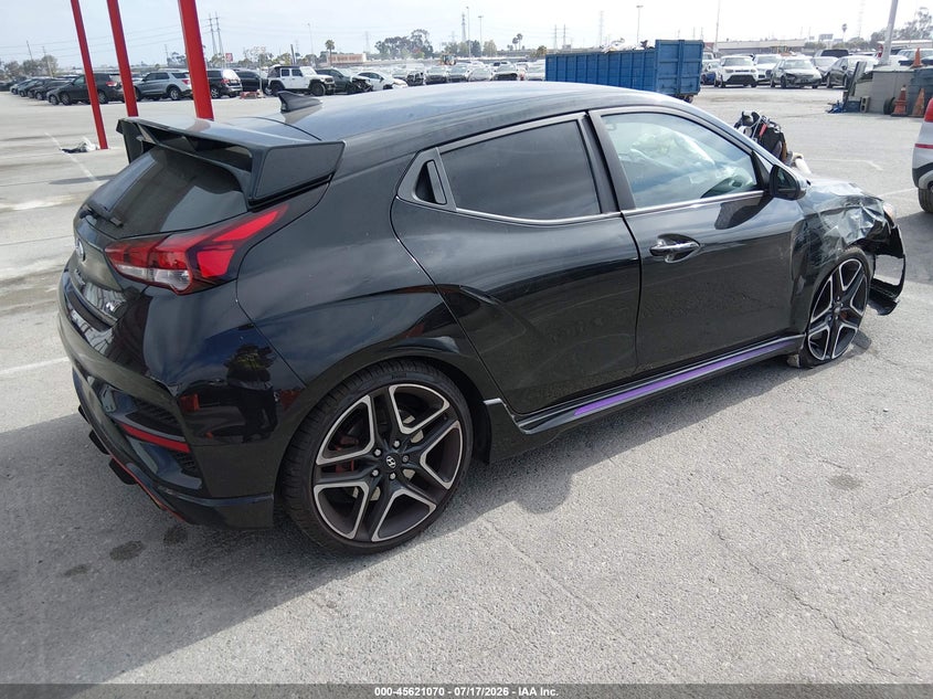 Vin: kmht36ah7nu013951, lot: 46119536, hyundai veloster n 20224