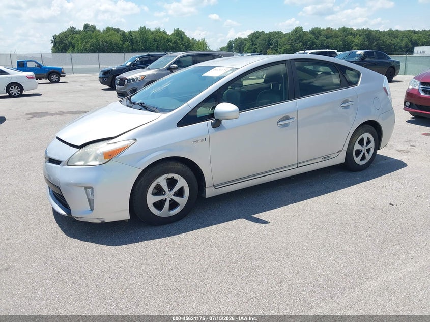 2012 TOYOTA PRIUS auction photo 2