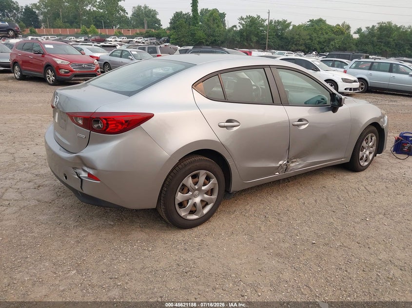 Vin: jm1bm1t74g1320535, lot: 46119652, mazda mazda3 i sport 20164