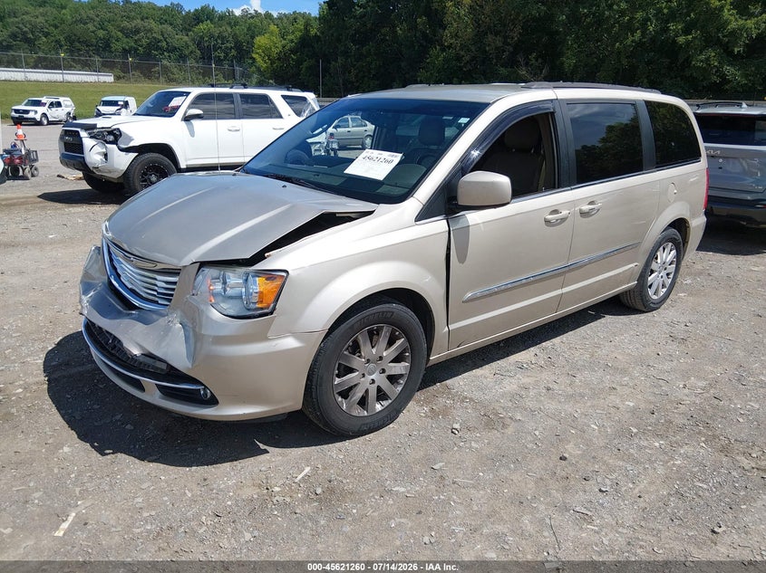 Vin: 2c4rc1bg7gr286444, lot: 46119726, chrysler town & country touring 20162