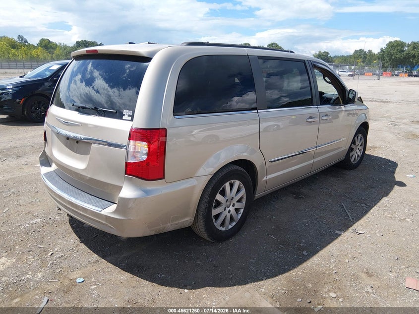Vin: 2c4rc1bg7gr286444, lot: 46119726, chrysler town & country touring 20164