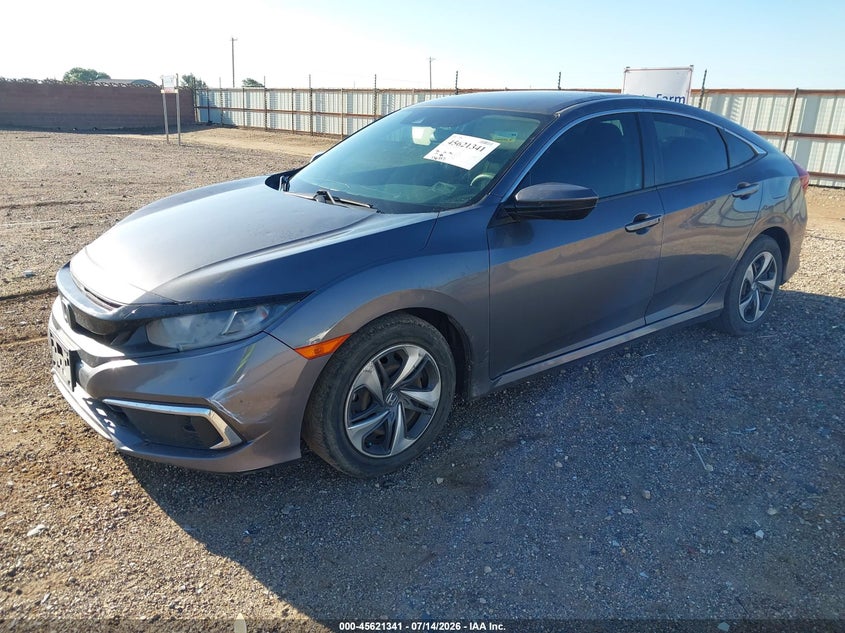 2021 Honda Civic, Ходова, IAAI, VIN 2HGFC2F60MH534353 — фото 2