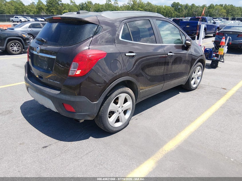 Vin: kl4cjasb6fb103672, lot: 46120032, buick encore 20154