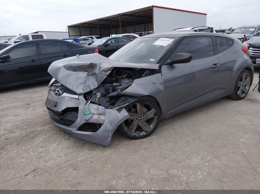 Vin: kmhtc6ad9cu047626, lot: 46120060, hyundai veloster base w/black 20122