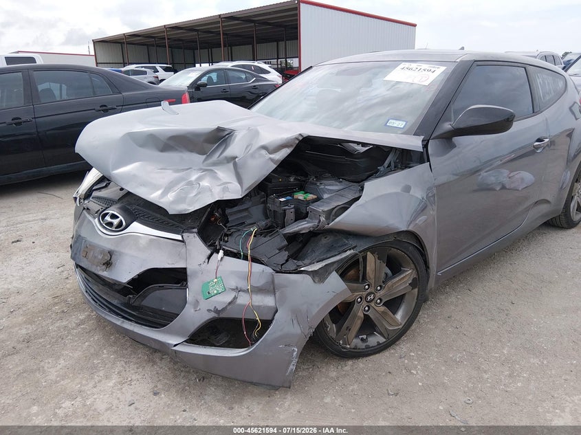 2012 Hyundai Veloster Base W/Black VIN: KMHTC6AD9CU047626 Lot: 45621594