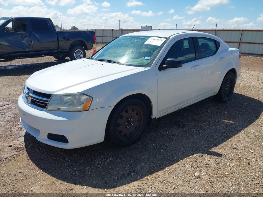 Vin: 1c3cdzab9en229054, lot: 46120140, dodge avenger se 20142