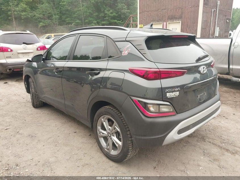 2022 Hyundai Kona Sel VIN: KM8K6CAB6NU818692 Lot: 45621932