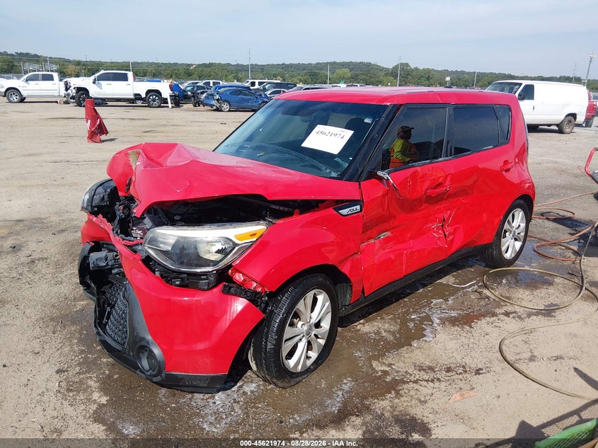2014 Kia Soul, Front End, IAAI, VIN KNDJP3A50E7736625 — photo 2