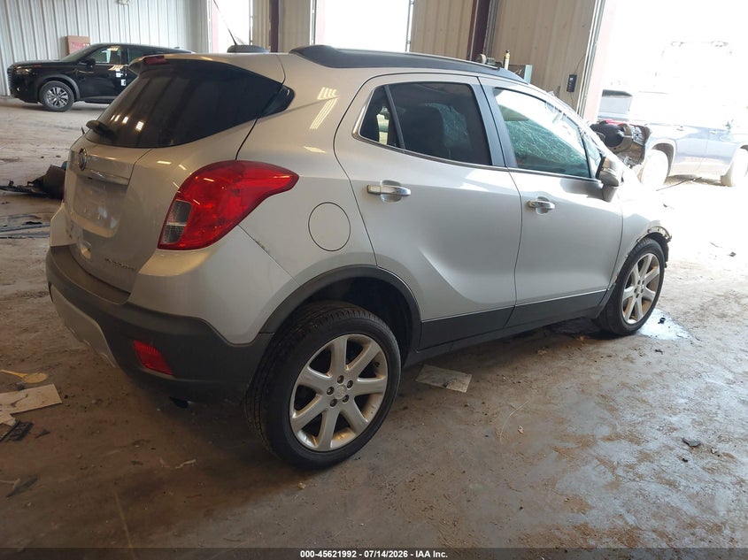 Vin: kl4cjcsb4fb253095, lot: 46120458, buick encore leather 20154