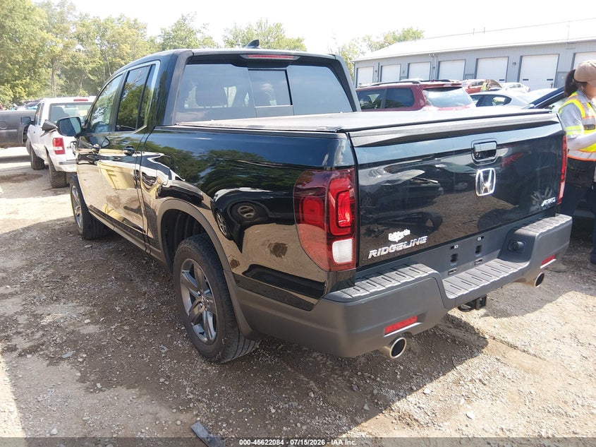 Vin: 5fpyk3f55pb056052, lot: 46120550, honda ridgeline rtl 20233