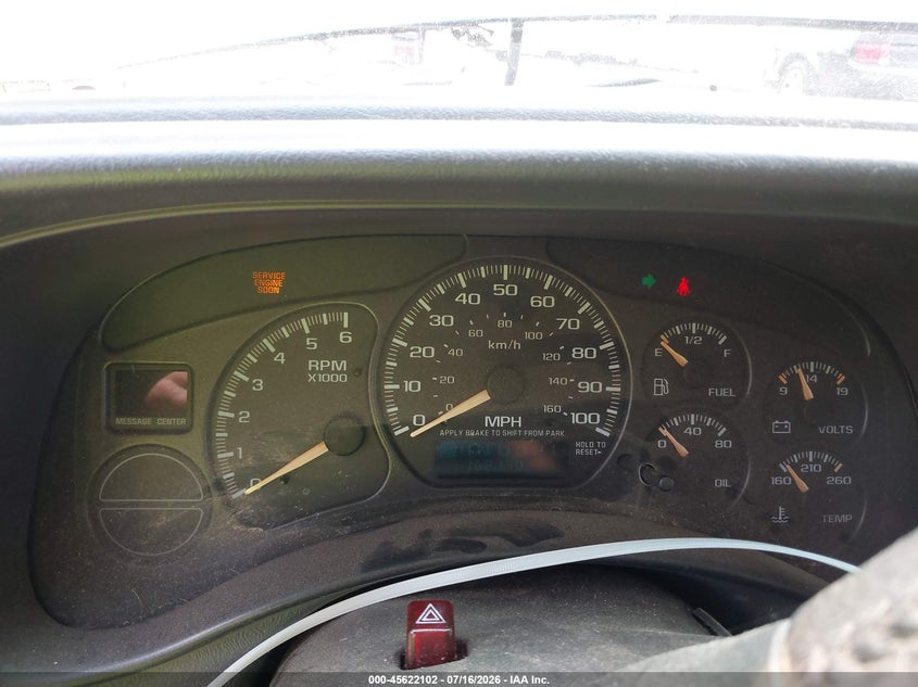 2002 Chevrolet Avalanche 1500 VIN: 3GNEK13T32G344701 Lot: 45622102