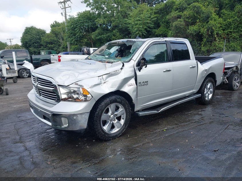 Vin: 3c6rr7lt2hg660535, lot: 46120628, ram 1500 big horn  4x4 5'7 box 20172