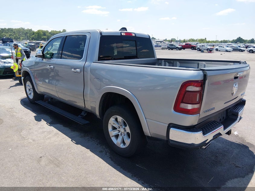 Vin: 1c6srfjt4nn131976, lot: 46120637, ram 1500 laramie  4x4 5'7 box 20223