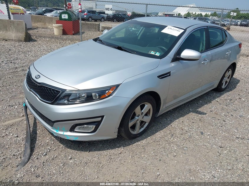 Vin: 5xxgm4a76fg505411, lot: 46120654, kia optima lx 20152