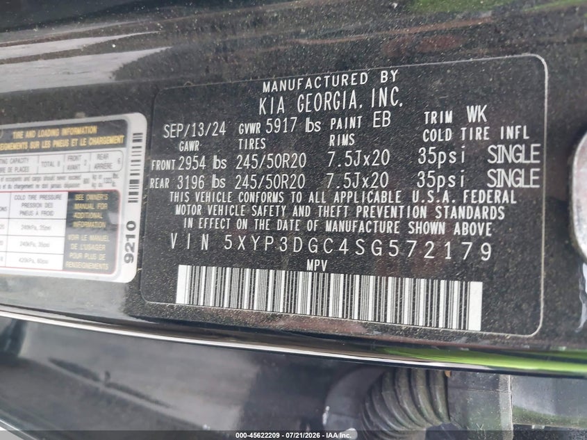 2025 KIA TELLURIDE EX · Фото 9