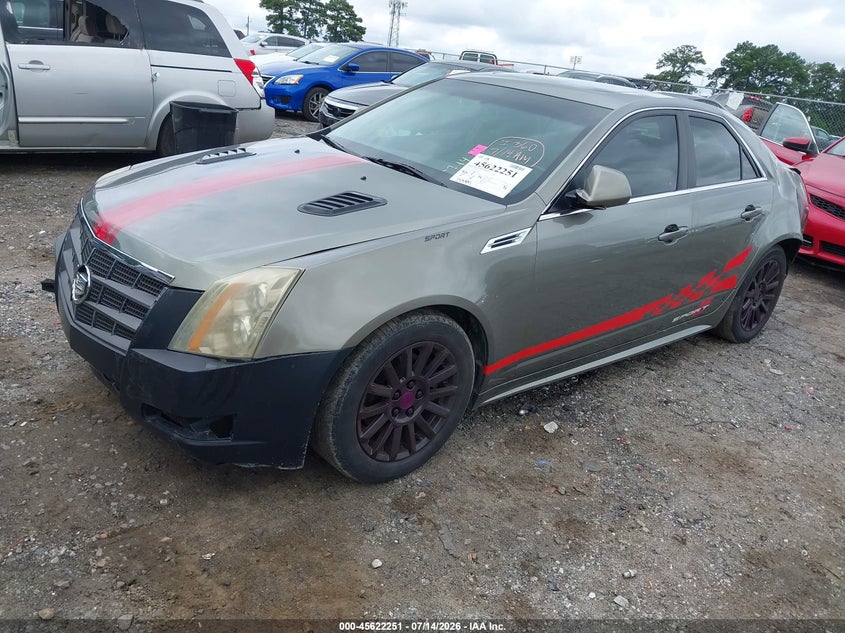 2010 Cadillac CTS, Rear, IAAI, VIN 1G6DE5EG6A0109783 — photo 2
