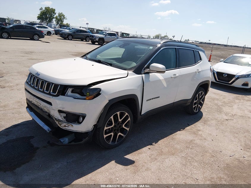 2018 Jeep Compass, Левый перёд, IAAI, VIN 3C4NJDCB9JT177433 — фото 2