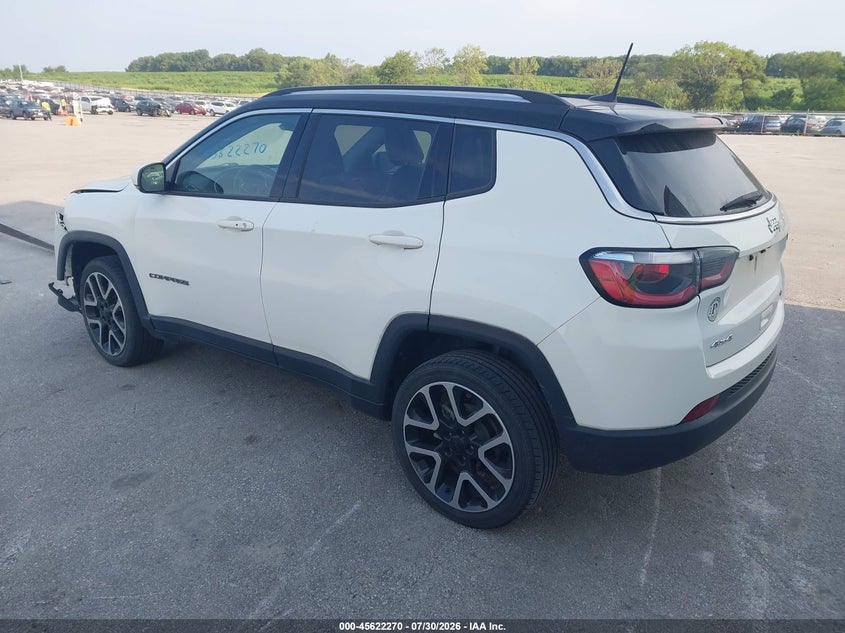 Vin: 3c4njdcb9jt177433, lot: 46120736, jeep compass limited 4x4 20183