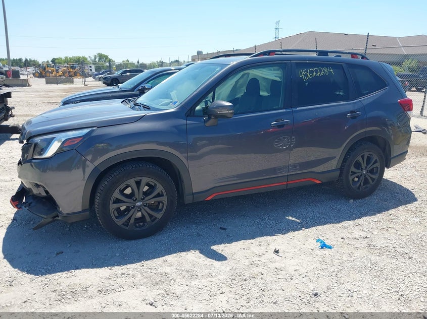 Vin: jf2skajc8nh450152, lot: 46120750, subaru forester sport 20222