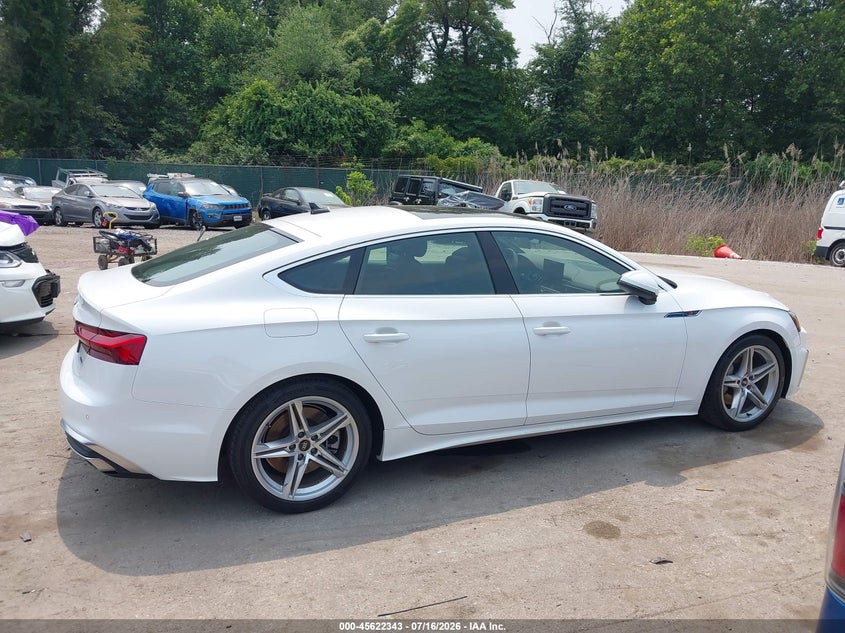 2022 Audi A5 Sportback Premium 45 Tfsi S Line Quattro S Tronic VIN: WAUDACF58NA029361 Lot: 45622343