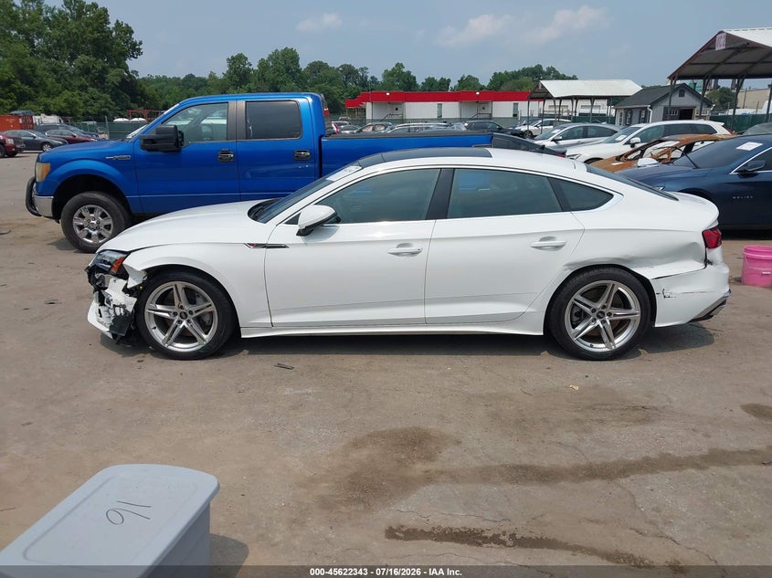 2022 Audi A5 Sportback Premium 45 Tfsi S Line Quattro S Tronic VIN: WAUDACF58NA029361 Lot: 45622343