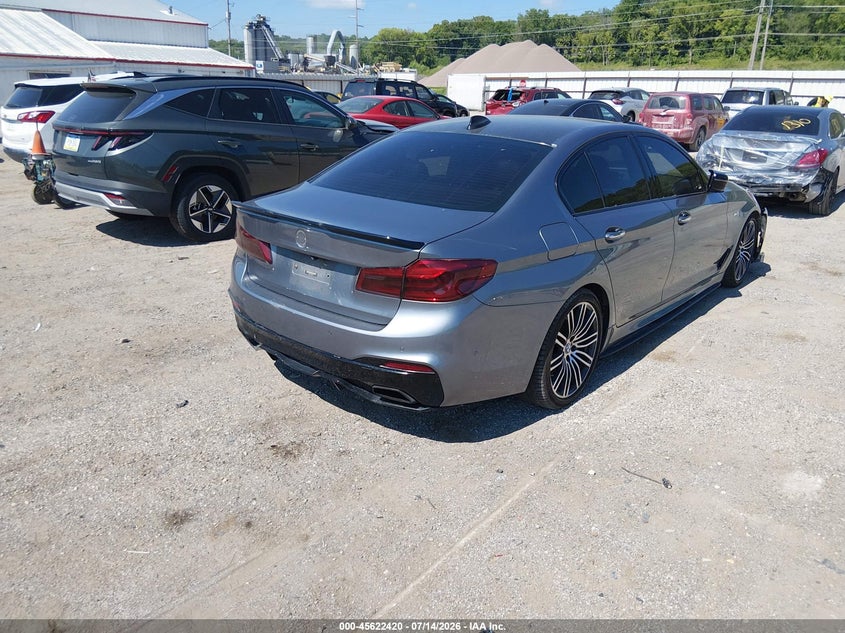 Vin: wbaja5c38hg896777, lot: 46120886, bmw 530i 20174