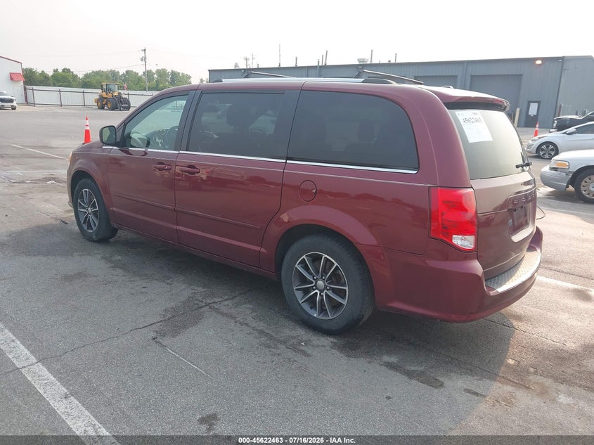 Vin: 2c4rdgcg7hr600139, lot: 46120929, dodge grand caravan sxt 20173